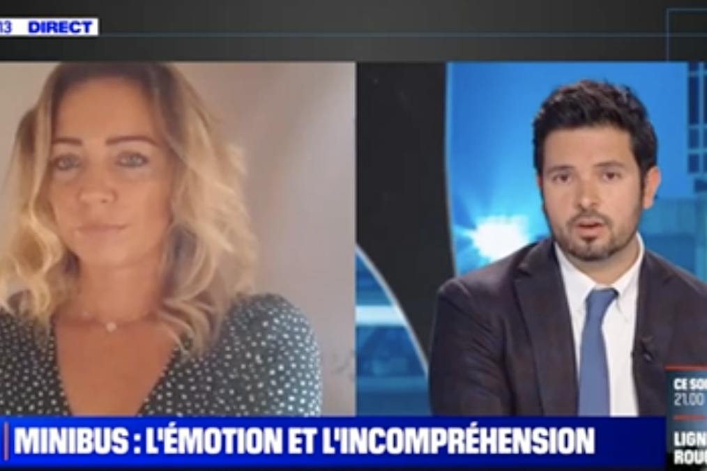 Aurélie Vernaz en direct sur BFM TV.